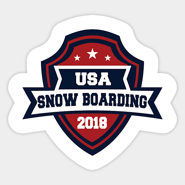 USA Snow Boarding Pyeongchang 2018! Sticker by OffesniveLine